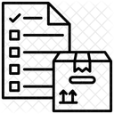 Emballage Liste Ordre Du Jour Icône