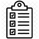Liste De Controle Liste Calendrier Icône