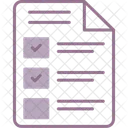 Liste De Controle Document Fichier Icône