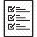 Liste de contrôle  Icône