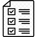 Liste De Controle Verification Examen Icône