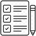 Liste De Controle Liste Document Icône