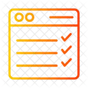Liste de contrôle  Icône