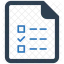 Liste De Controle Document Fichier Icône