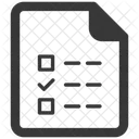 Liste De Controle Document Fichier Icône