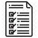 Liste De Controle Du Graphique De Fichiers Liste De Controle Notes Icône