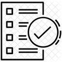 Liste De Controle Inventaire Accord Icône