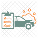 Liste De Controle De Lavage De Voiture Lavage De Voiture Voiture Icône