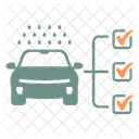 Liste De Controle De Lavage De Voiture Lavage De Voiture Voiture Icône