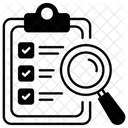 Liste De Controle Support De Document Verification Icône