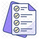Liste De Controle Liste Document Icône