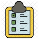 Liste De Controle Liste Document Icône