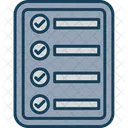 Liste De Controle Document Interface Icône