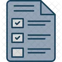 Liste De Controle Document Fichier Icône