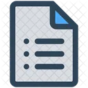 Fichier Document Papier Icône