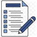 Liste De Controle Liste Document Icône