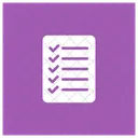 Liste De Controle Document Fichier Icône