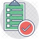 Liste De Controle Presse Papiers Document Icône