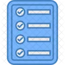 Liste De Controle Document Interface Icône
