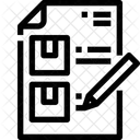 Liste Liste De Livraison Liste De Messagerie Icône