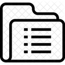 Dossier Donnees Liste Icône