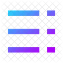 Liste De Droite A Gauche Tiret De Liste Liste Icon