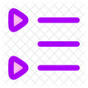 Liste Triangle De Gauche A Droite Icon