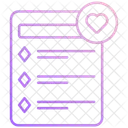 Liste De Souhaits Icône