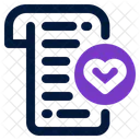 Liste De Souhaits Desir Faveur Icône