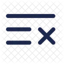 Liste Kreuz Minimalistisch Liste Liste Kreuz Symbol