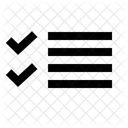 Auflisten Schreiben Korrigieren Symbol