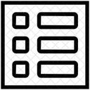 Liste Trois Elements Icône