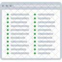 Vue De Liste Liste Mise En Page Icon