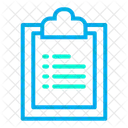 Zwischenablage Listenseite Liste Symbol