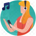 Music Lover Listening Music Music App Icon