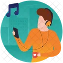 Listening Music Party Musician Christmas Party Icon