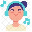Music Listening Headphone Icon