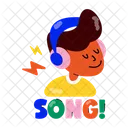 Listening Music  Icon