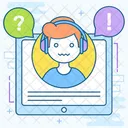 Audio Course Ebook Online Education Icon