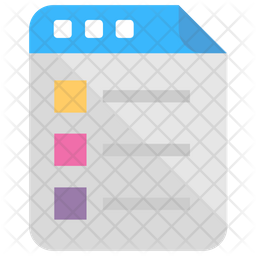 Listing Template Icon - Download in Flat Style