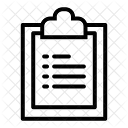 Lists Clipboard  Icon