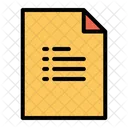 List Page List Document Icon