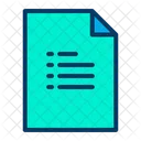 Lists Document  Icon