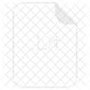 Lit File Document Icon