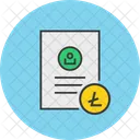 Litecoin Shopping Document Icon