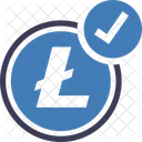 Litecoin Accepted Bitcoin Cryptocurrency アイコン
