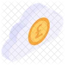 Litecoin Cloud Cloud Cryptocurrency Virtual Currency Icon