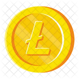 Moneda de oro Litecoin  Icono