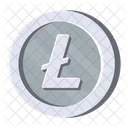 Litecoin Silver Cryptocurrency Crypto Icon