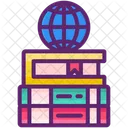 Literatura Mundial Livro Global Livro Ícone